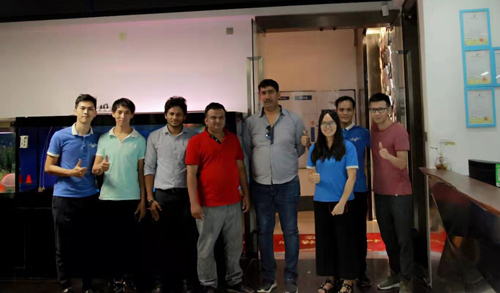 來自印度的boss rajesh一行三人蒞臨我司參觀指導